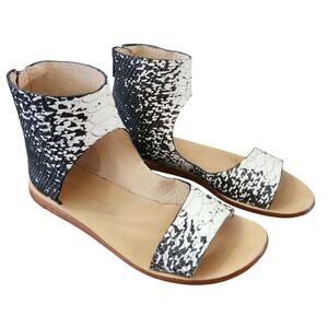 Loeffler Randall Pasha Snake Sandals Size 7.5